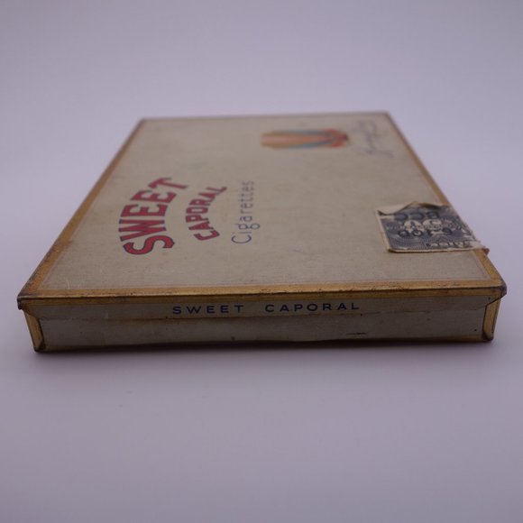 Vintage Sweet Caporal Cigarettes Kinney Bros Tin - Picture 15 of 16